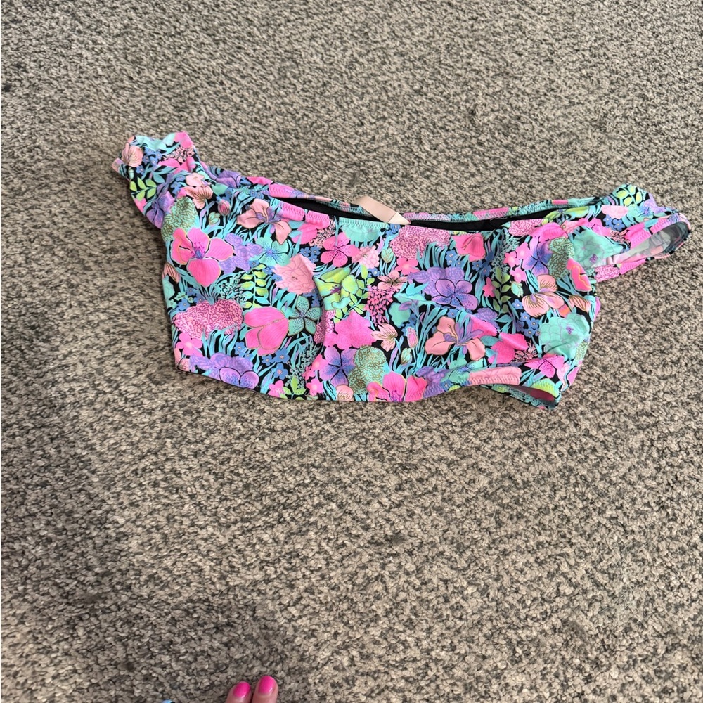Victoria's Secret Floral Swim Set - Pink and Blue - Picture 7 of 8